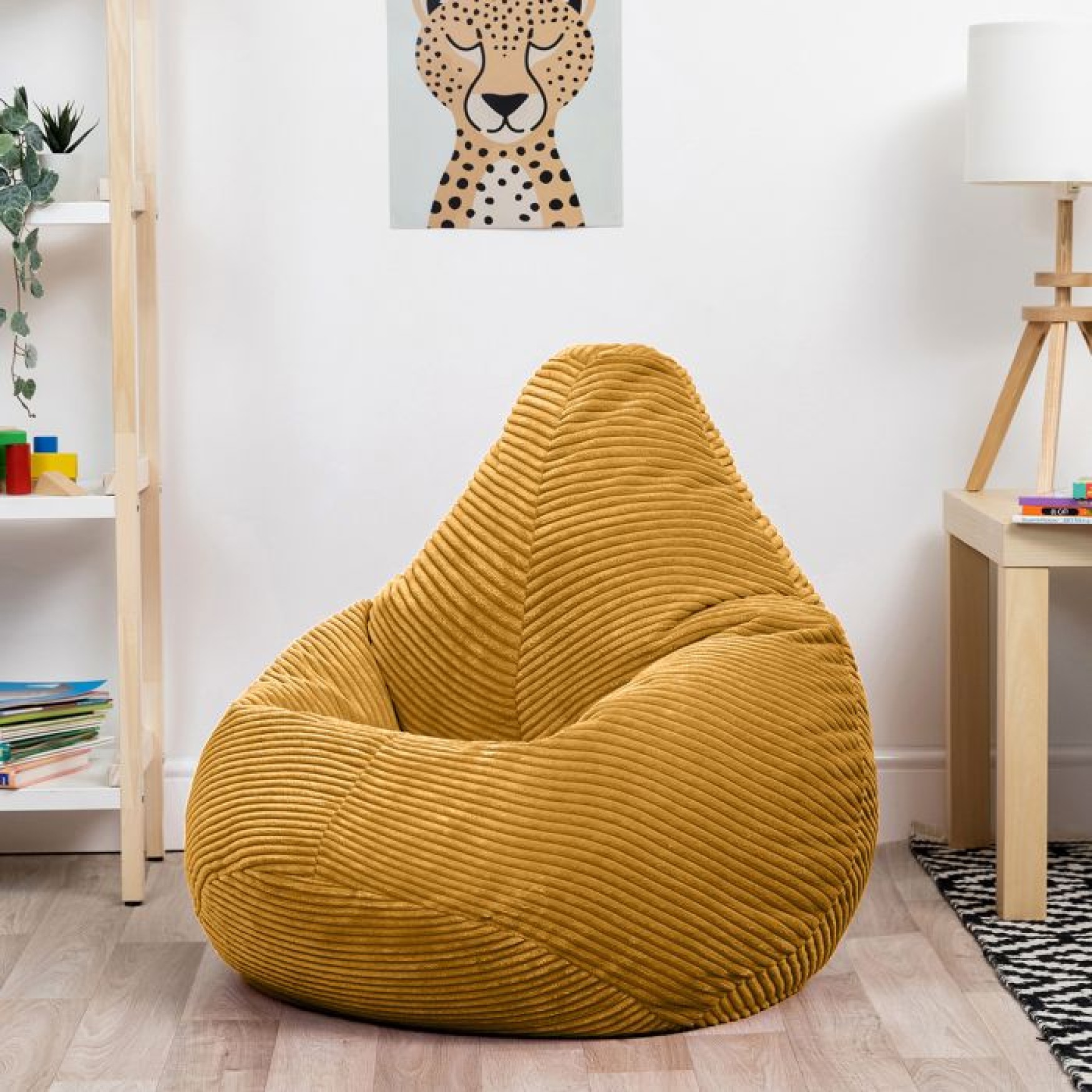 Chillz Kinder Zitzak Corduroy - Geel