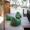 Cobana Lounge Chair Pouf Outdoor - Groen