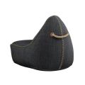 Cobana Lounge Chair Pouf Outdoor - Zwart