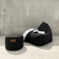 Cobana Lounge Chair Pouf Outdoor - Zwart