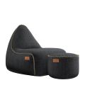 Cobana Lounge Chair Pouf Outdoor - Zwart