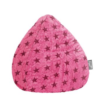 BeanBag Fluffy Stars XL - Roze