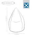 BeanBag Jamie XL - Bruin