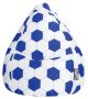 BeanBag Voetbal XL - Blauw/Wit